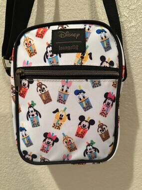 NWOT Loungefly Disney Mickey Mouse & Friends Boba Athletic Crossbody Bag